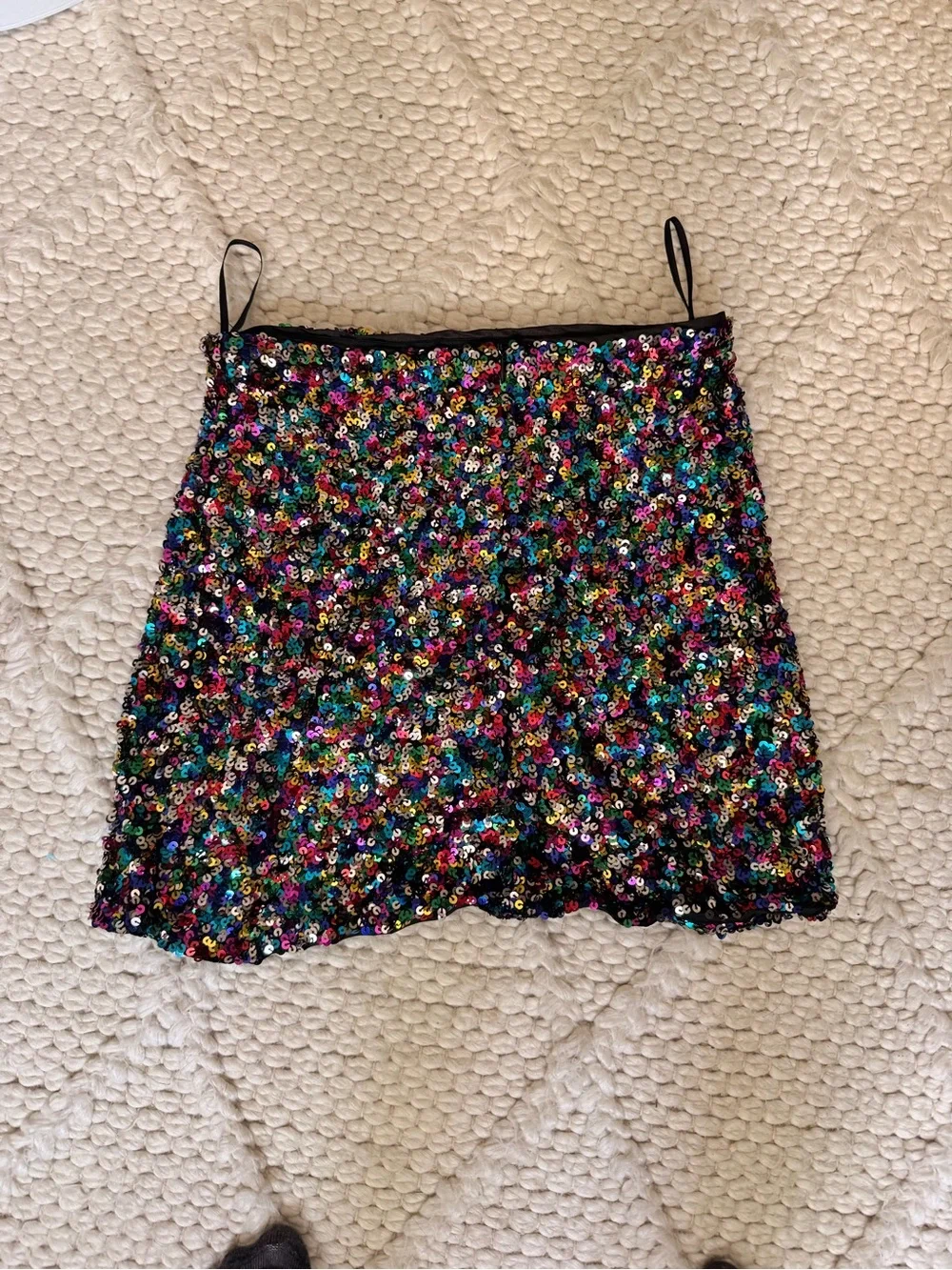 DO+BE Multicolor Sequin Mini Skirt